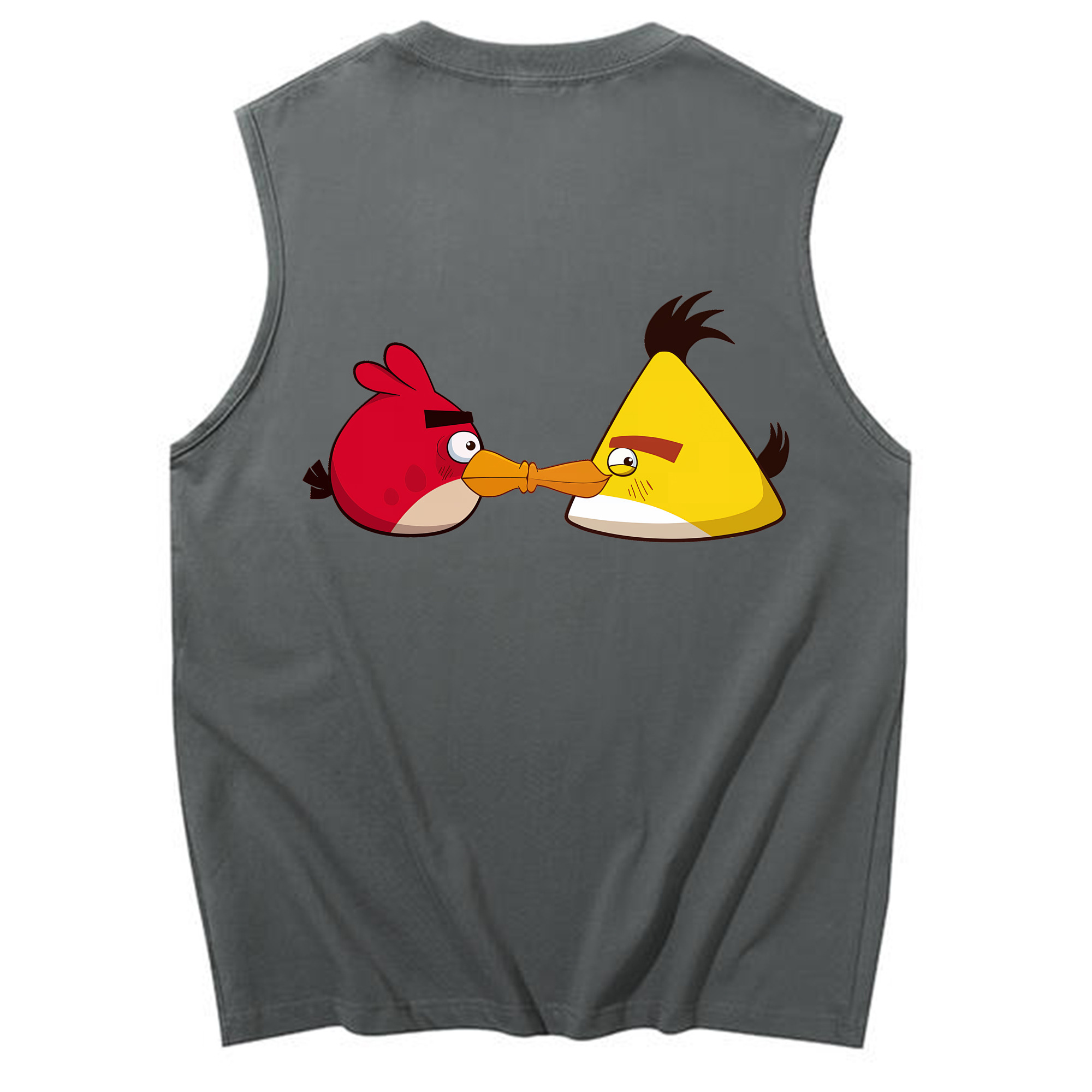 （画像用） Angry Birds アングリーバード コットン100％タンクトップ（背面プリント）